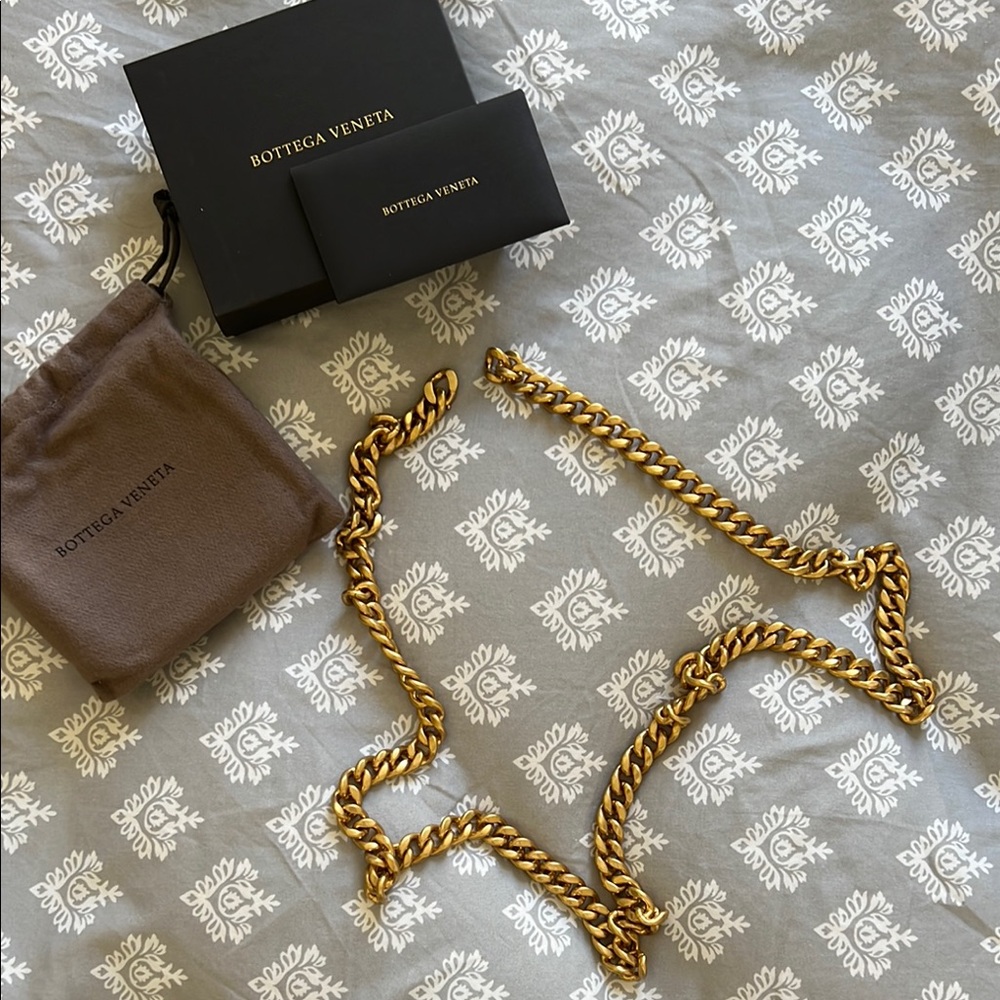 Bottega Veneta Gold Chain Accessory